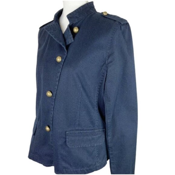 Liz Claiborne Navy Jacket Womens Size 14 Casual - Picture 1 of 9